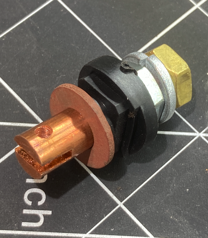 Model T Solid Copper Starter Post